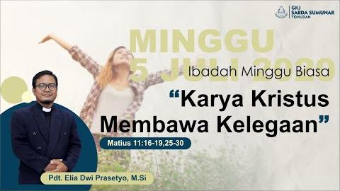Embedded thumbnail for Ibadah Keluarga Minggu, 5 Juli 2020